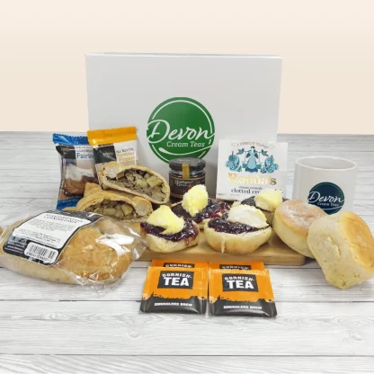 Cornish Pasty and Cream Tea Hamper with gift box